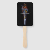 Red Dragon Sword Rozen Handwaaier (Achterkant)