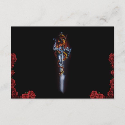 Red Dragon Sword Rozen Informatiekaartje (Achterkant)