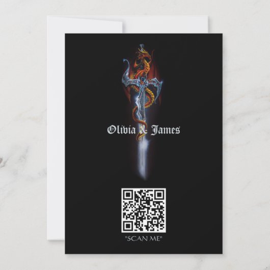 Red Dragon Sword Rozen Kaart (Achterkant)