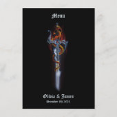 Red Dragon Sword Rozen Menu (Achterkant)