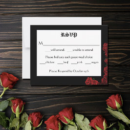 Red Dragon Sword Rozen Notitiekaartje