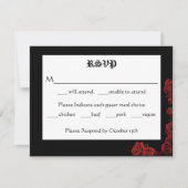 Red Dragon Sword Rozen Notitiekaartje (Voorkant)