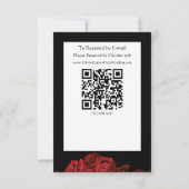 Red Dragon Sword Rozen RSVP Kaartje (Achterkant)