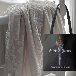 Red Dragon Sword Rozen Tote Bag