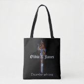Red Dragon Sword Rozen Tote Bag (Voorkant)