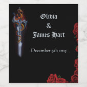 Red Dragon Sword Rozen Wijn Etiket (Enkel label)
