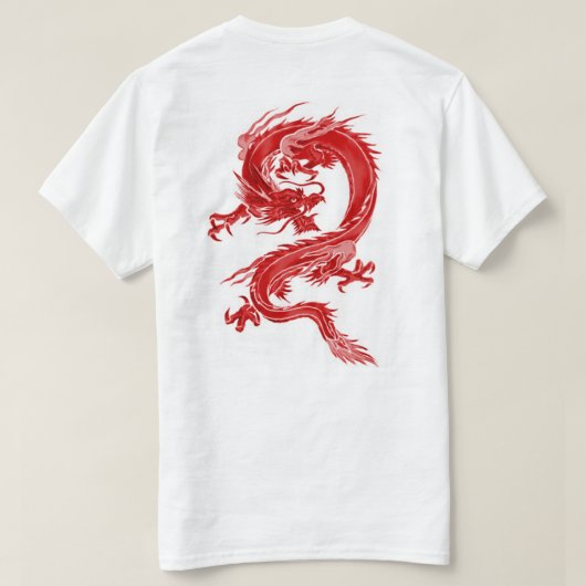 Red Dragon T-shirt (Design achterkant)