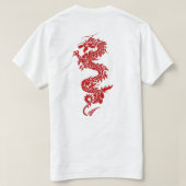 Red Dragon T-shirt – Asian Mythology & Power Symbo (Design achterkant)
