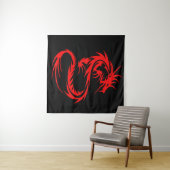 Red Dragon Tapestry Wandkleed (In Situ (horizontaal))