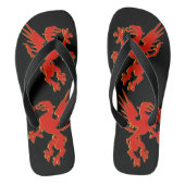Red Dragon Teenslippers (Voetbed)