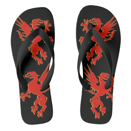 Red Dragon Teenslippers (Voetbed)