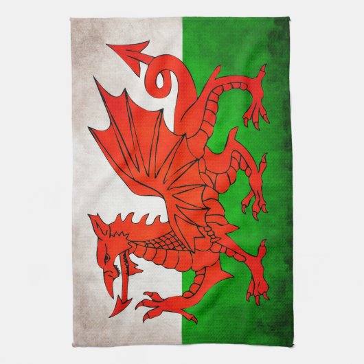 Red Dragon Theedoek (Verticaal)