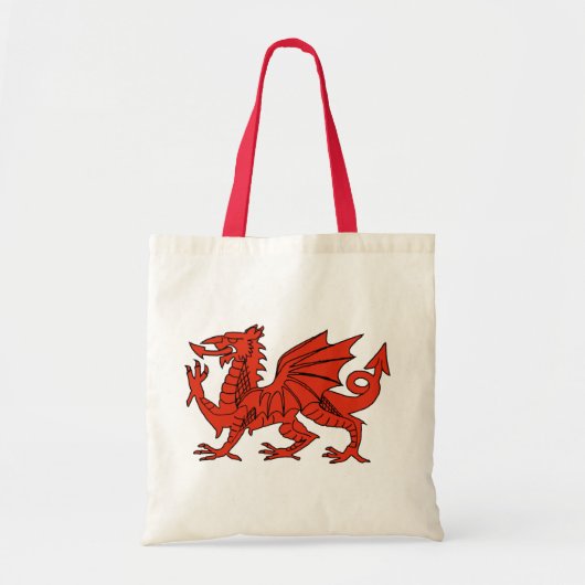 Red Dragon Tote Bag (Voorkant)