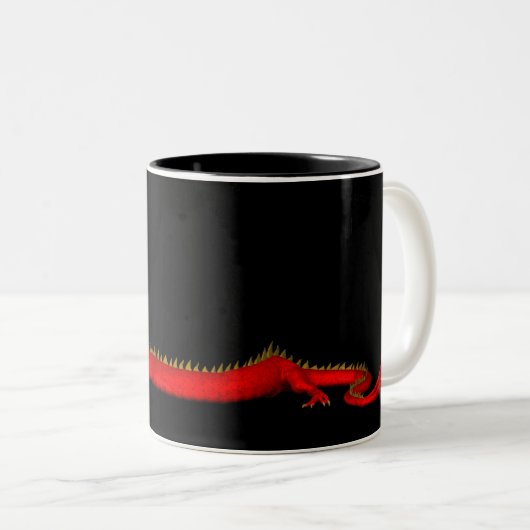 Red Dragon Tweekleurige Koffiemok (Voorkant rechts)