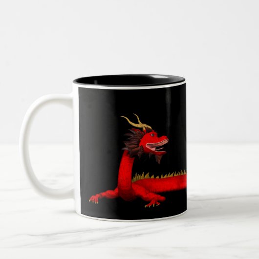Red Dragon Tweekleurige Koffiemok (Links)