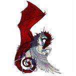 Red Dragon Unicorn Pegasus Horse Moon Lunar Pony Staand Fotobeeldje<br><div class="desc">De kunst van Stephanie Small is een complexe mix van mythisch en reëel. Dit is je persoonlijke uitnodiging om te genieten van een rondleiding door de magische en alledaagse wereld. Bekijk een adembenemende visuele rondleiding van oude tijden en land gevuld met bomen, magische paddenstoelen, loof, betoverende dieren en geweldige tovenaars....</div>