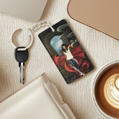 Red Dragon Urban Fantasy QR-code Sleutelhanger