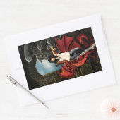 Red Dragon Urban Fantasy Rechthoekige Sticker (Envelop)