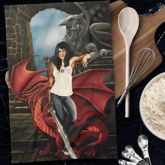 Red Dragon Urban Fantasy Theedoek