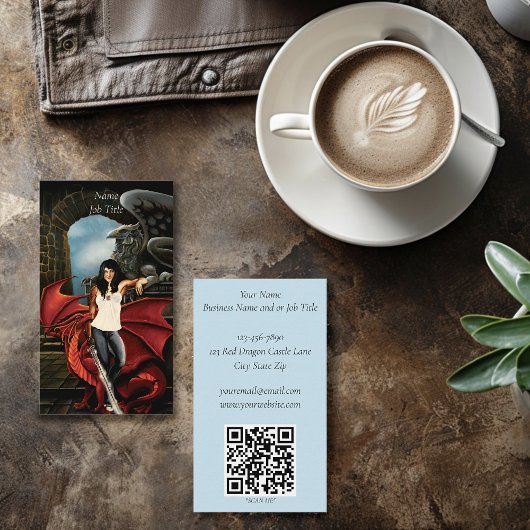 Red Dragon Urban Fantasy Visitekaartje