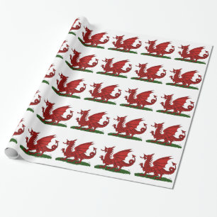 Red Dragon van Wales Cadeaupapier
