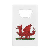 Red Dragon van Wales Creditkaart Flessenopener (Achterkant)