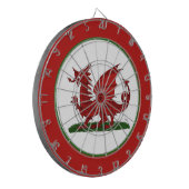 Red Dragon van Wales Dartbord (Voorkant Links)