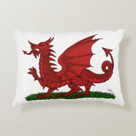 Red Dragon van Wales Decoratief Kussen