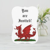 Red Dragon van Wales Kaart (Staand voorkant)