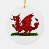 Red Dragon van Wales Keramisch Ornament (Voorkant)