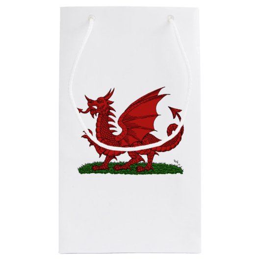 Red Dragon van Wales Klein Cadeauzakje (Achterkant)