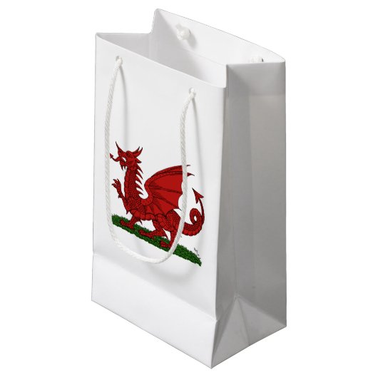 Red Dragon van Wales Klein Cadeauzakje (Voorkant Gekanteld)