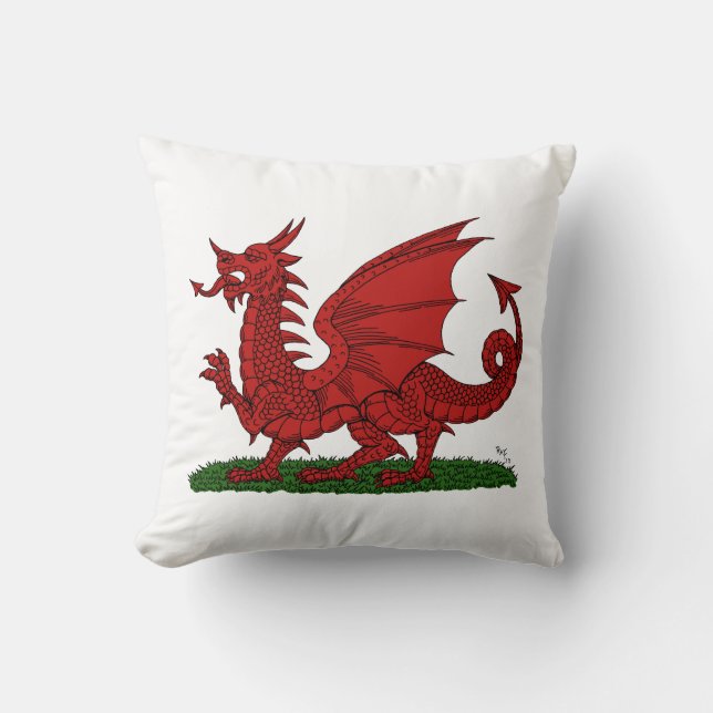 Red Dragon van Wales Kussen (Voorkant)