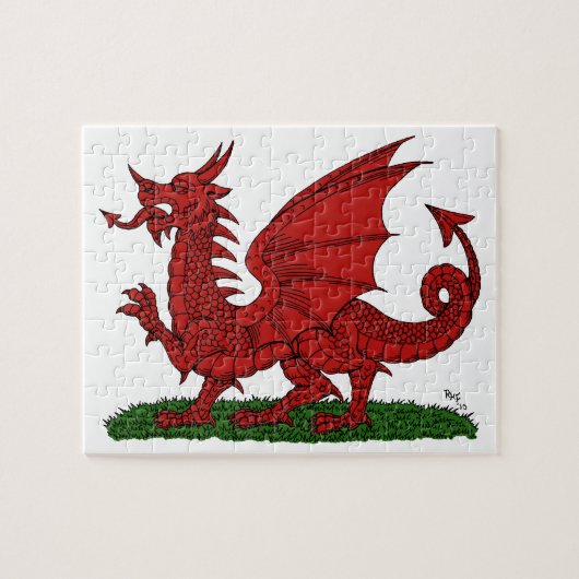 Red Dragon van Wales Legpuzzel (Horizontaal)
