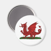 Red Dragon van Wales Magneet (Voorkant / Achterkant)