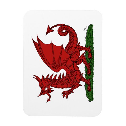 Red Dragon van Wales Magneet (Verticaal)