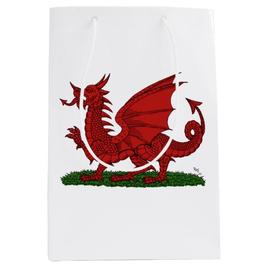 Red Dragon van Wales Medium Cadeauzakje (Voorkant)
