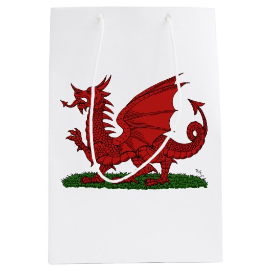 Red Dragon van Wales Medium Cadeauzakje (Voorkant)