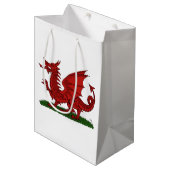 Red Dragon van Wales Medium Cadeauzakje (Voorkant Gekanteld)