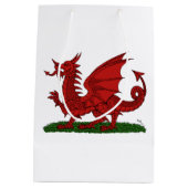 Red Dragon van Wales Medium Cadeauzakje (Achterkant)
