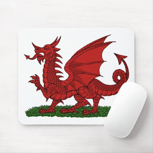 Red Dragon van Wales Muismat (Met muis)