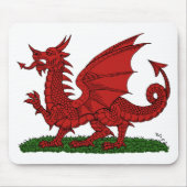 Red Dragon van Wales Muismat (Voorkant)