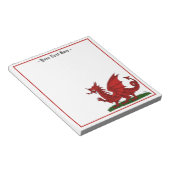 Red Dragon van Wales Notitieblok (Schuin)