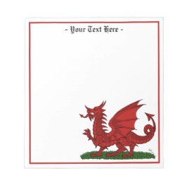 Red Dragon van Wales Notitieblok