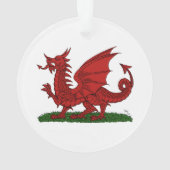Red Dragon van Wales Ornament (achterkant)