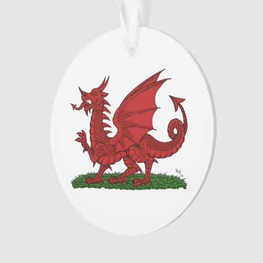 Red Dragon van Wales Ornament (voorkant)