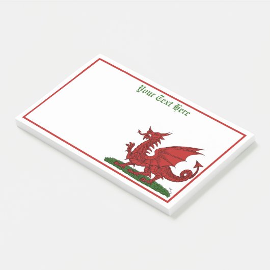 Red Dragon van Wales Post-it® Notes (Schuin)