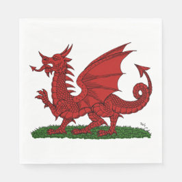 Red Dragon van Wales Servet