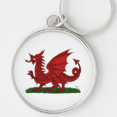 Red Dragon van Wales Sleutelhanger (Voorkant)