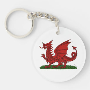 Red Dragon van Wales Sleutelhanger